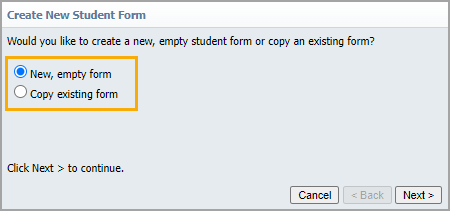create new student form.png