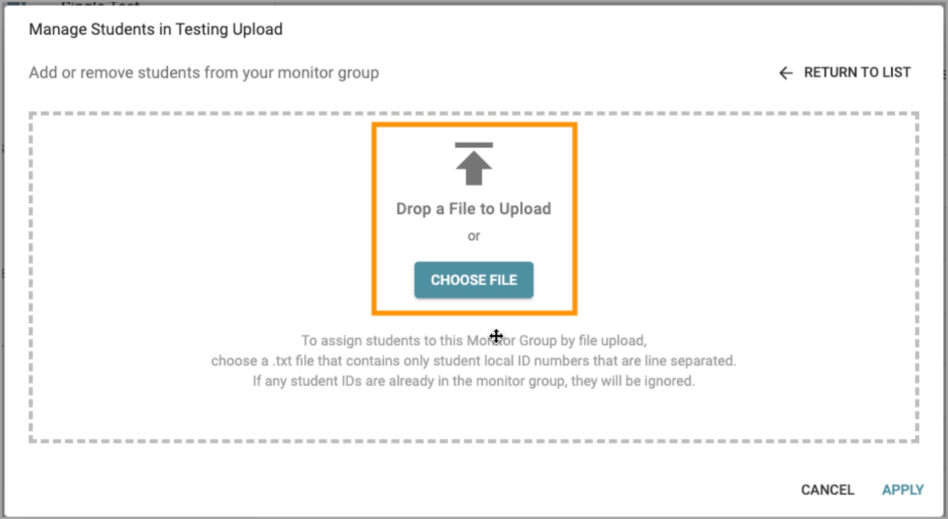 Manage Students in Testing Upload File Monitor Group.jpg